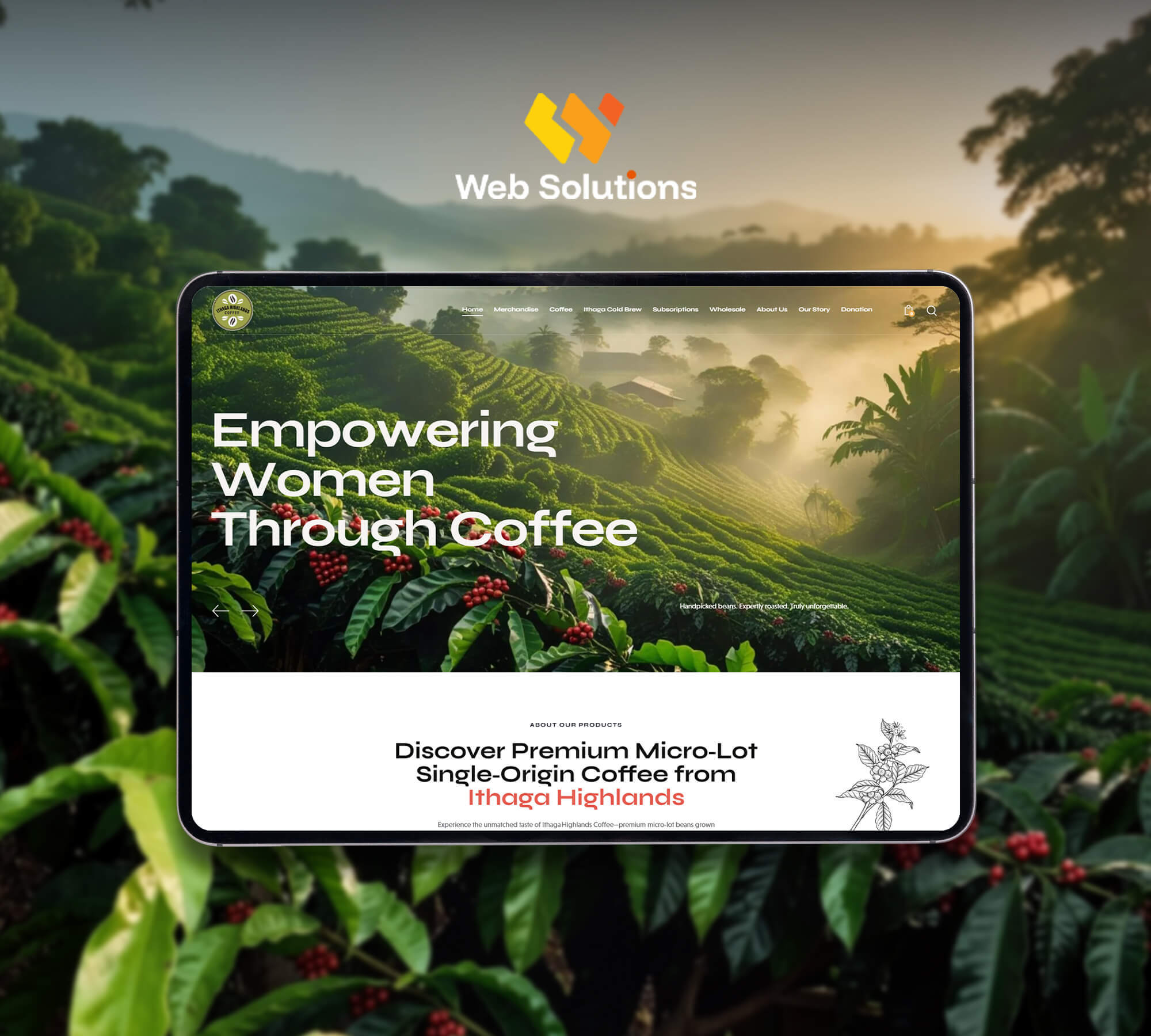 Ithaga Highlands Coffee Mockup