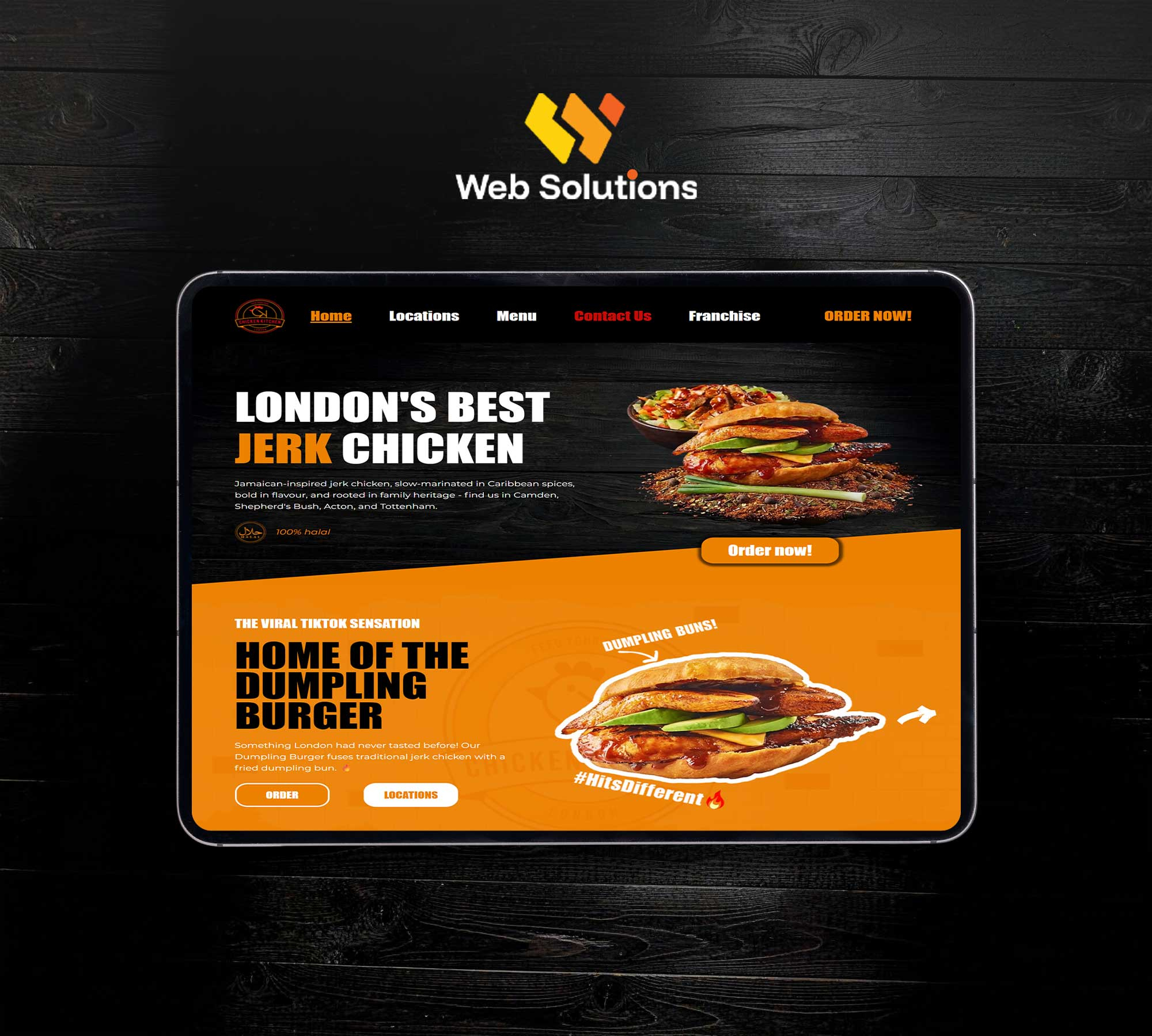 Chicken Kitchen UK Mockup